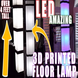 FLOOR LAMP | LED Lighted | Smart ALEXA - Google Light