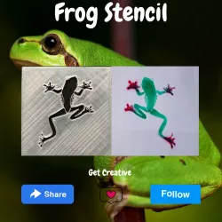 Frog Stencil