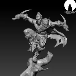 Gabrack Male - The Ljosalfar “Grey Cloaks”