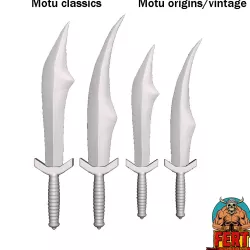 Galaxy Warriors / Galaxy Fighters Custom sword pack Motu origins / vintage / classics