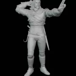 Geralt of Rivia The Witcher 3 Figure