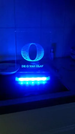 Glass plate led holder