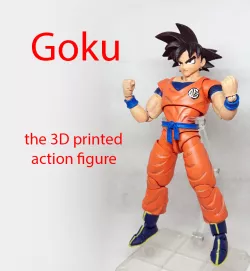 Goku the 3D printed articulated action figure