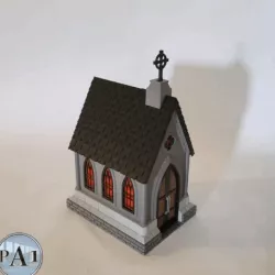 Gothic Chapel - Halloween candy jar... Or LED Lamp!!!