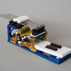 Grand Piano Action Mechanism (5 Keys)
