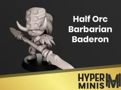 Half Orc Barbarian Baderon