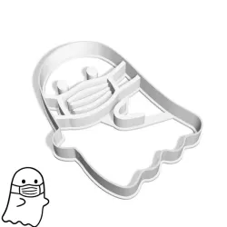 Halloween cookie cutters - #88 - ghost (style 12)