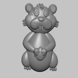 Hamster Relief 3D STL file.