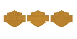 Harley Davidson logo 3D print model