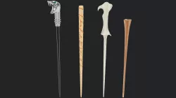 Harry Potter Wands Vol 2 (Lucius Malfoy,Hermione,Voldemort,Flitwick)