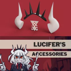 Helltaker Lucifer's accessories