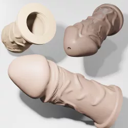 High Detail Penis - Topper - Toothpaste