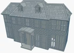 Home Alone House Miniature Ornament