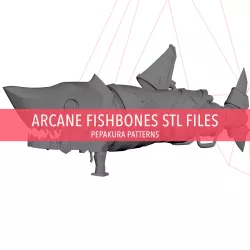 Jinx Arcane Fishbones - 3D Print STL Files League of Legends
