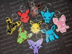 keychains / keychain , POKEMON , EEVVE EVOLUTIONS