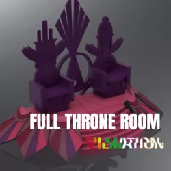 KING RANDOR WITH CAPE - FULL THRONE ROOM - FILMATION MODEL - for new Randor origins