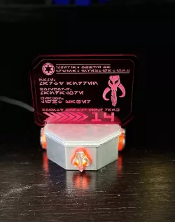 LED Display Stand for Acrylic Star Wars ID Cards