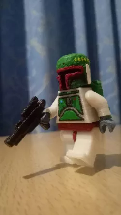 Lego Boba Fett 1:1 Scale Star Wars Minifigure Fully Functional
