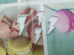 Lightning polymer clay or cookie cutter