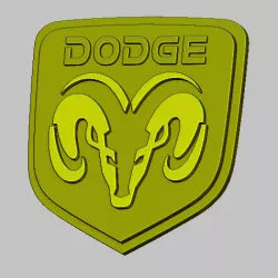 LOGO CAR DODGE STL FILE