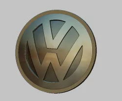 logo car volkswagen STL file