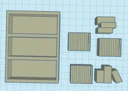 Lokt System Book Shelf with book stacks