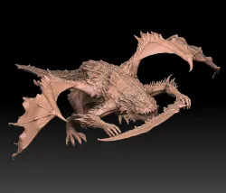 Magma Wyrm Boss - Elden Ring