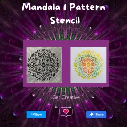 Mandala 1 Pattern Stencil