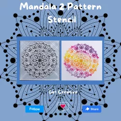Mandala 2 Pattern Stencil