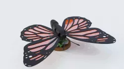Mechanical Articulated Monarch Butterfly