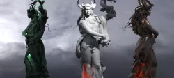 Medieval Snake demon statue
