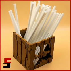 Minecraft Pumpkin Pen Holder Halloween Edition Desk Organizer Tool Holder