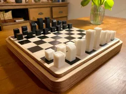 Minimalist Chess Pieces