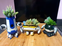 Modular Robo Friendo Succulent Planters