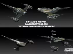 Naboo Starfighter Mandalorian Custom