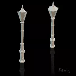 Old gothic street lamp lantern