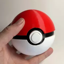 Original Pokeball (5 Versions, Functional/Storage, Print In Place, No Supports Needed))