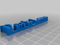 Park lane 3D name plate
