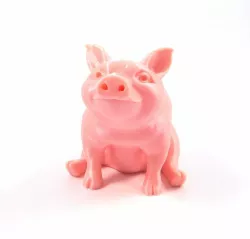 Piggy Sitting(Sir Pigglesfree): Single Extrusion Version