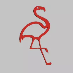pink flamingo, Flamingo STL file