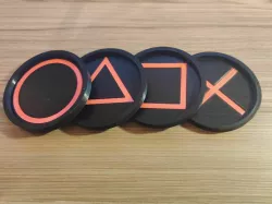 PlayStation coaster symbols - Square Cross Circle Triangle