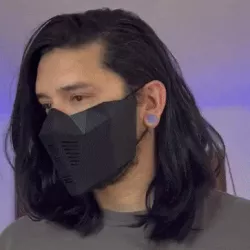 Polygon half mask
