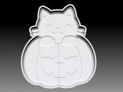 PUMPKIN CAT BATH BOMB MOLD