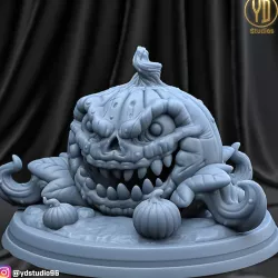 Pumpkin monster halloween
