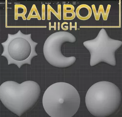 Rainbow High Stud Earrings