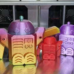 Robot Storage Box with Twist Lid