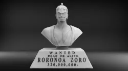 RORONOA ZORO - ONE PIECE - WANO KUNI BUSTO 3D print model
