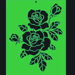 Rose Stencil