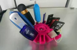 rotating support for USB sticks and SD cards