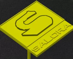 Salora logo speaker emblem